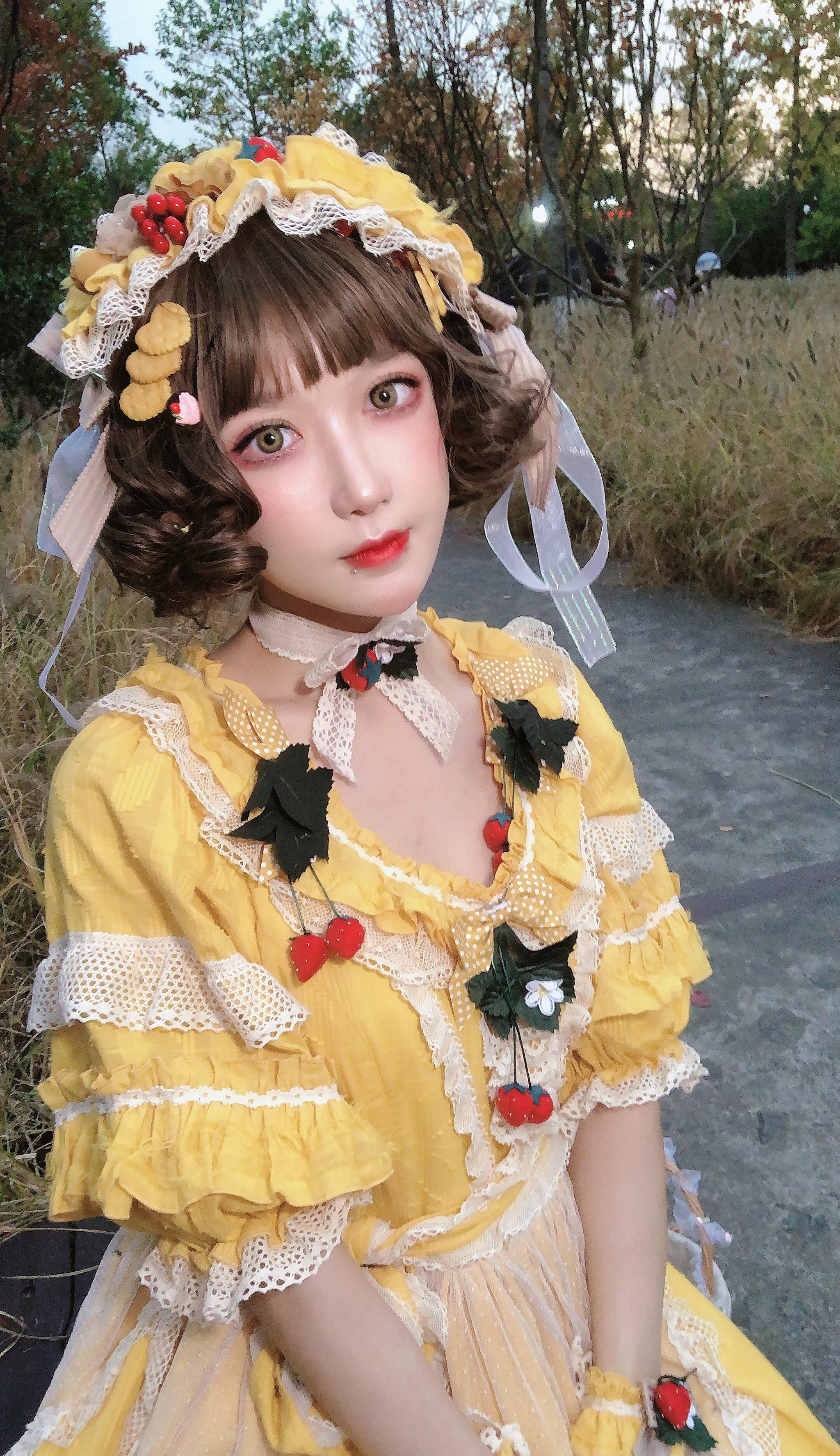 阿包也是兔娘 - NO.004 lolita黄裙 [12P]-XikXak